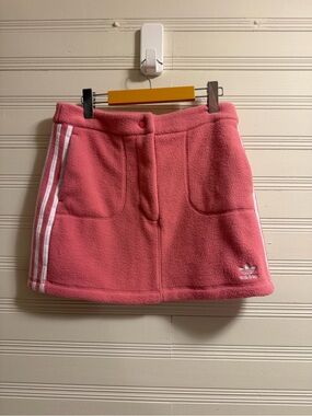 Adidas Originals Primegreen Pink Fleece Mini Skirt NWT Women’s Small